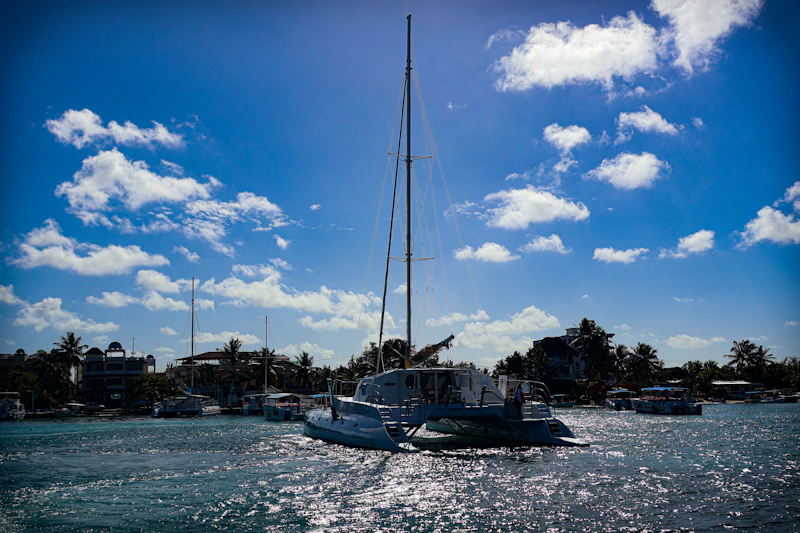 Un catamarán en Bayahibe