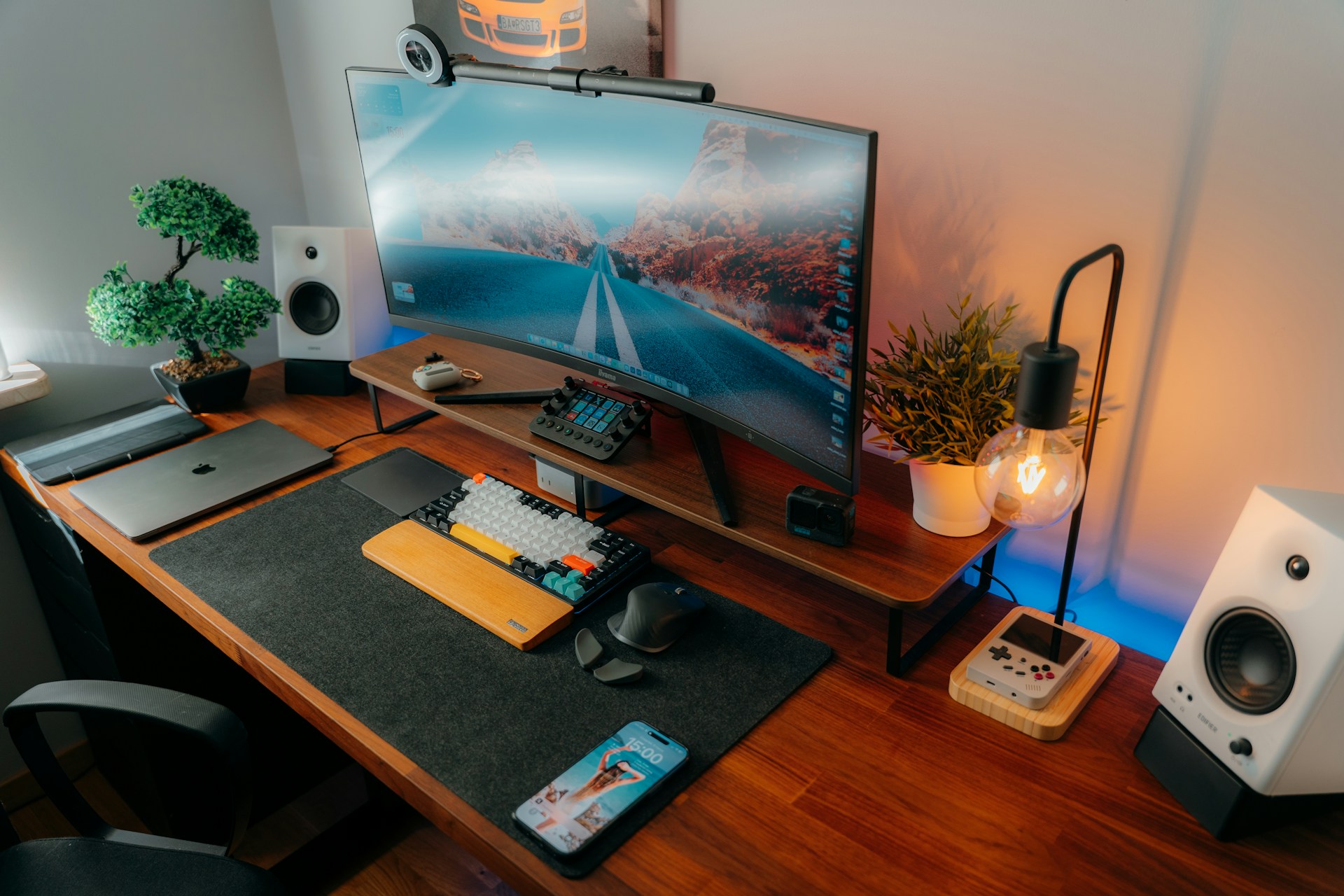 A modern and organized home office workspace.