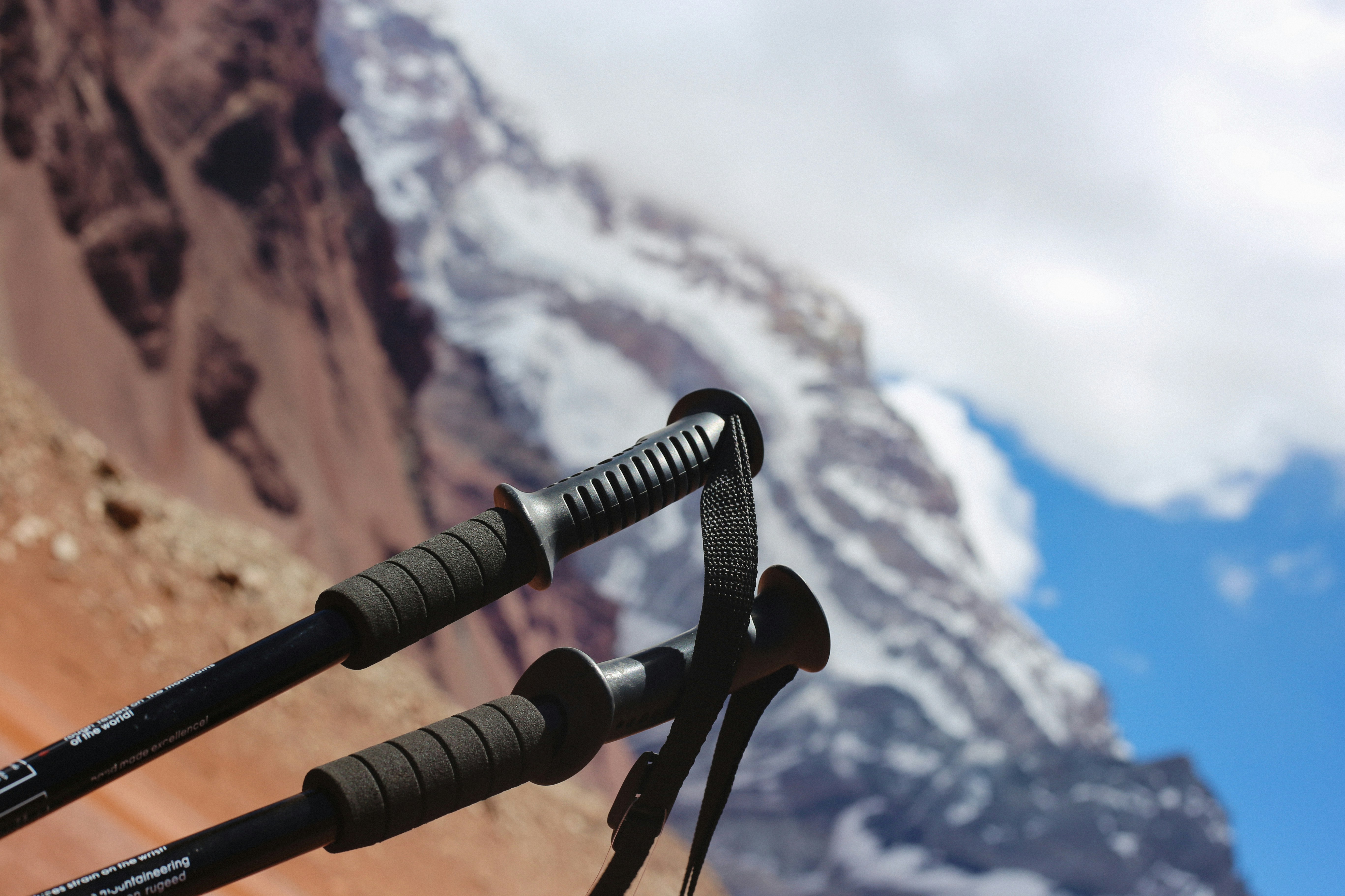trekking pole grip detail