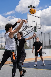 Health Vibes - join a team sport like basketball and play outdoors 