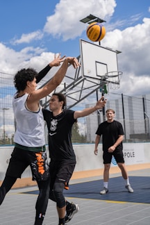Health Vibes - join a team sport like basketball and play outdoors 