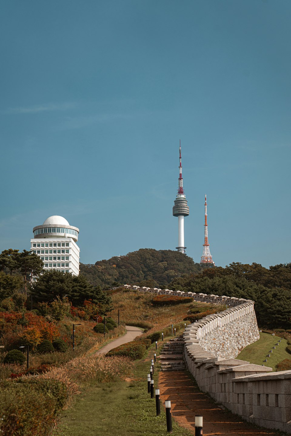 N Seoul Tower, a prominent landmark rising above Namsan mountain