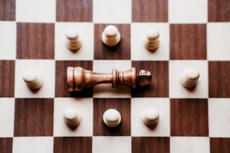 Checkmate: the king is defeated.