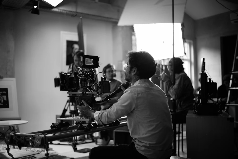 Cinematic short film scene for Between Takes