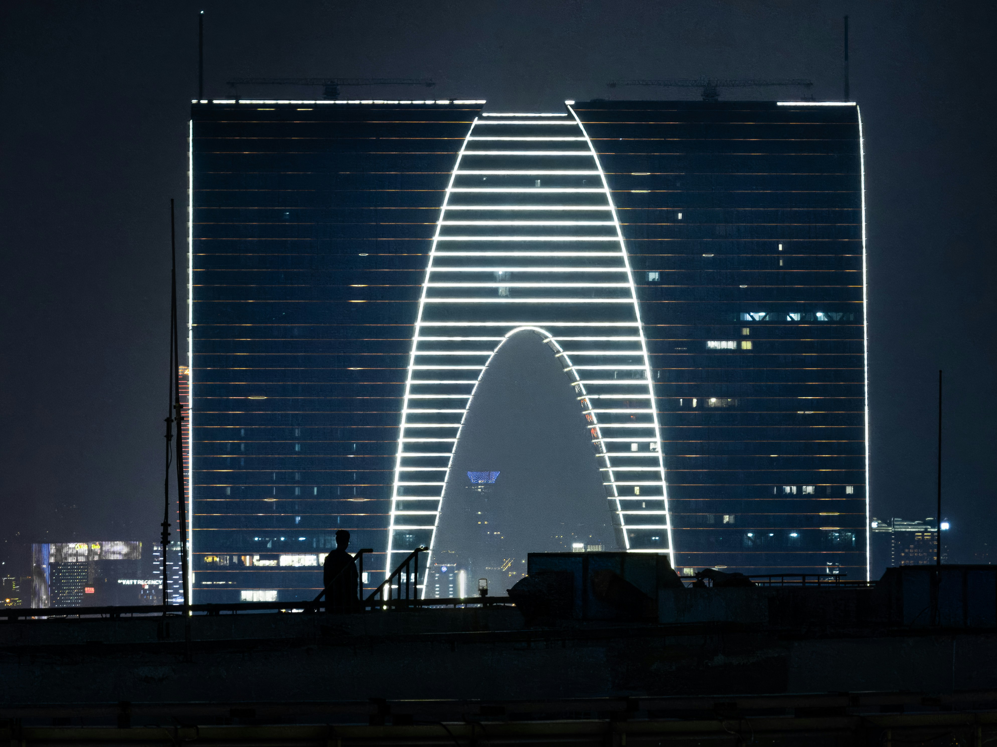 Chinese futuristic skyscraper