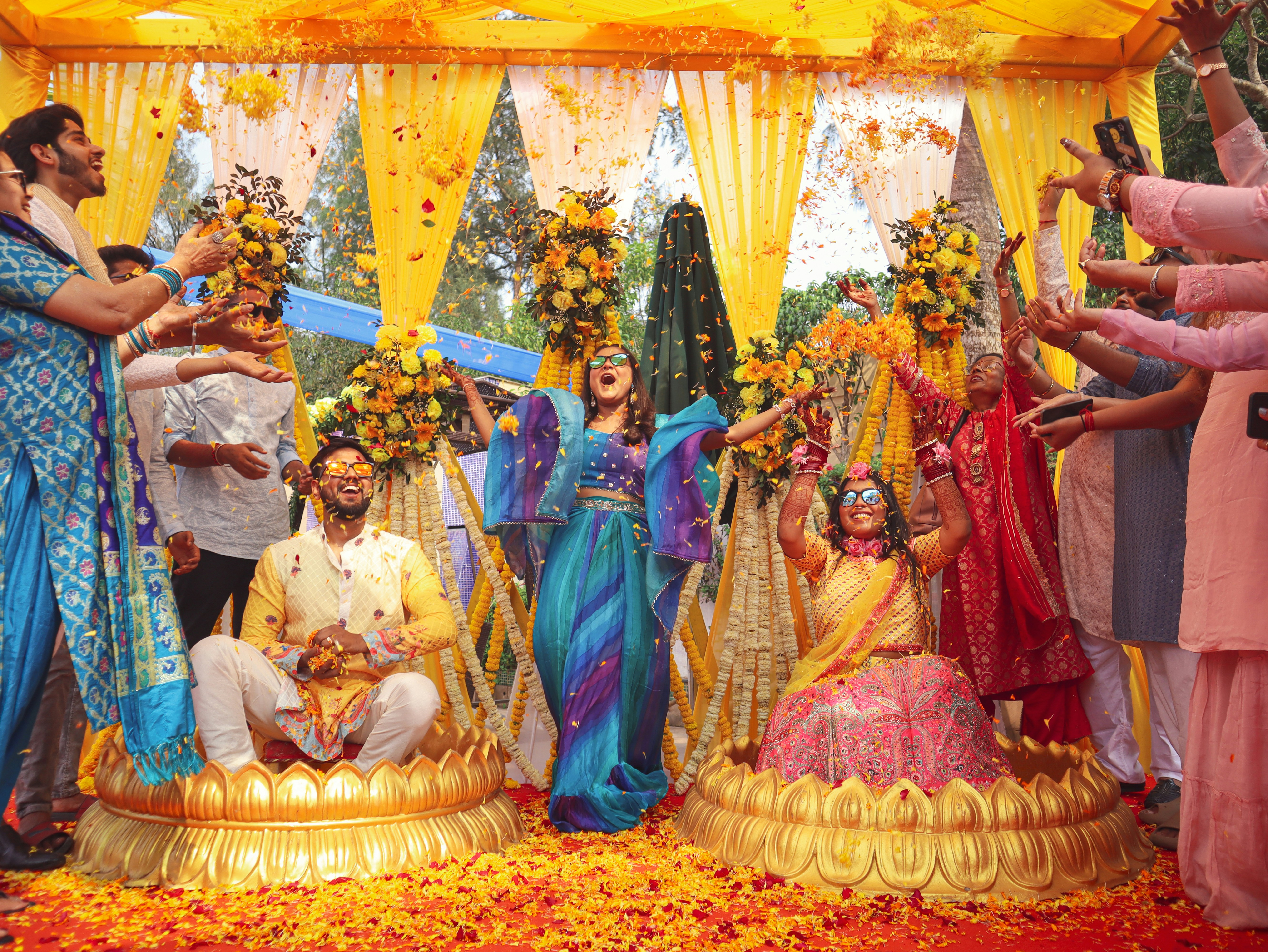 Colorful Haldi Celebration