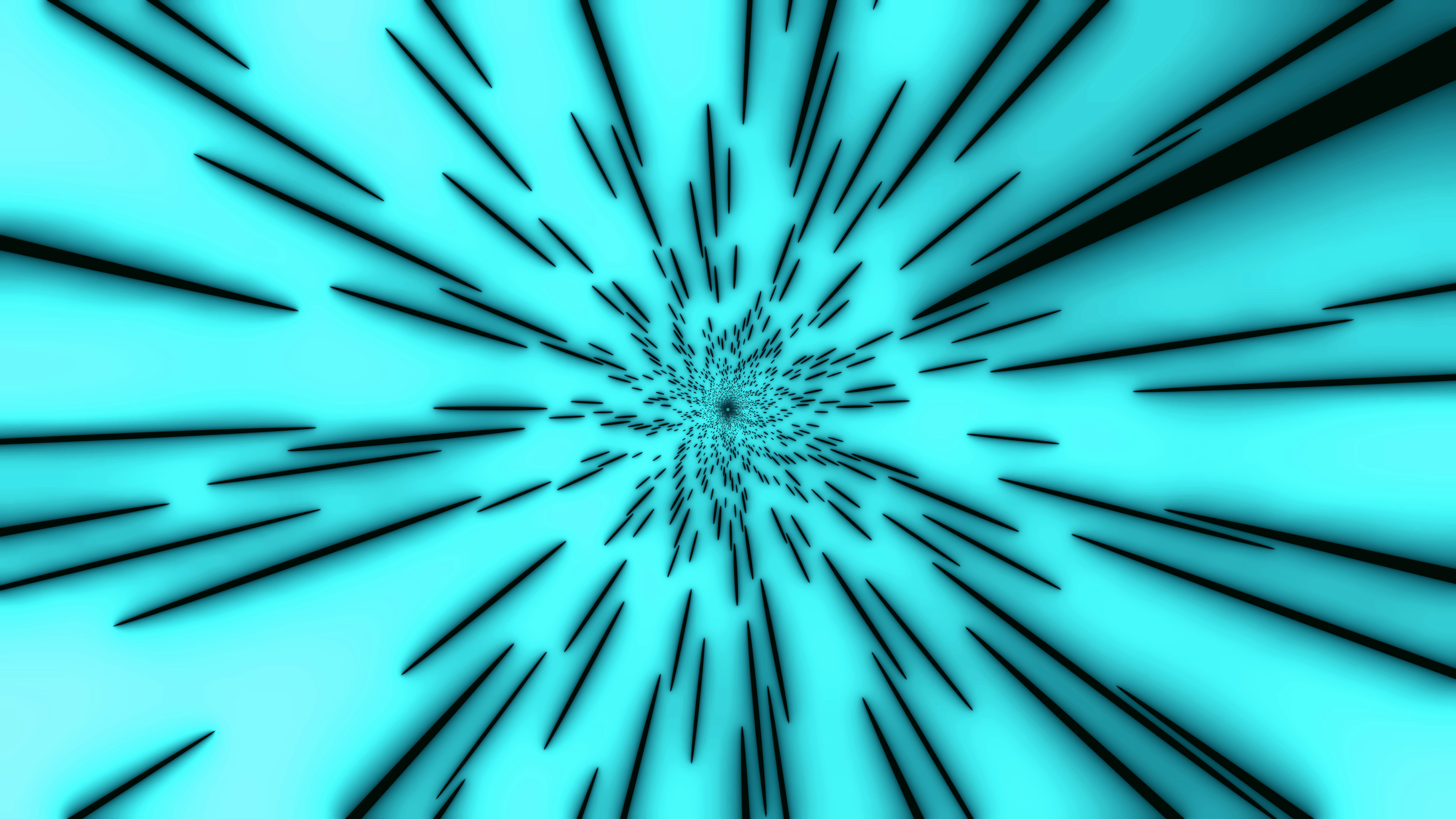 Warp speed effect, like entering a tunnel., Hyperspace | Blender 3D