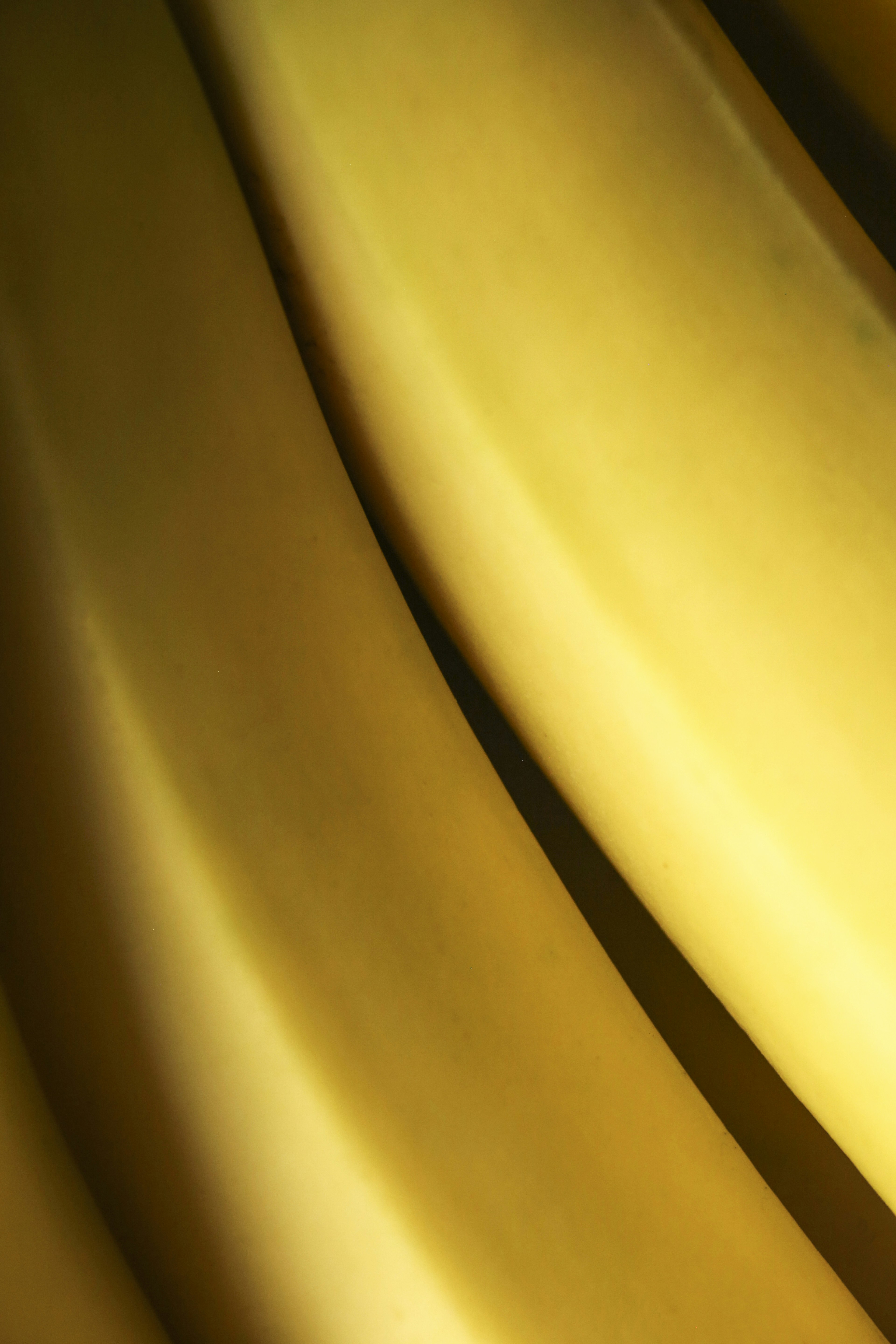 Close-up of ripe, yellow bananas.