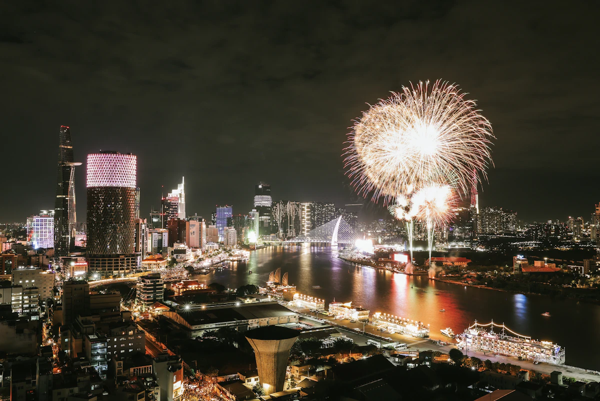 Ho Chi Minh City fireworks new year eve