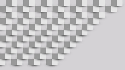 A 3D pattern of white and gray cubes.