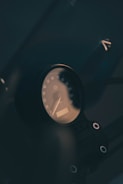 A motorcycle speedometer shows a low speed.