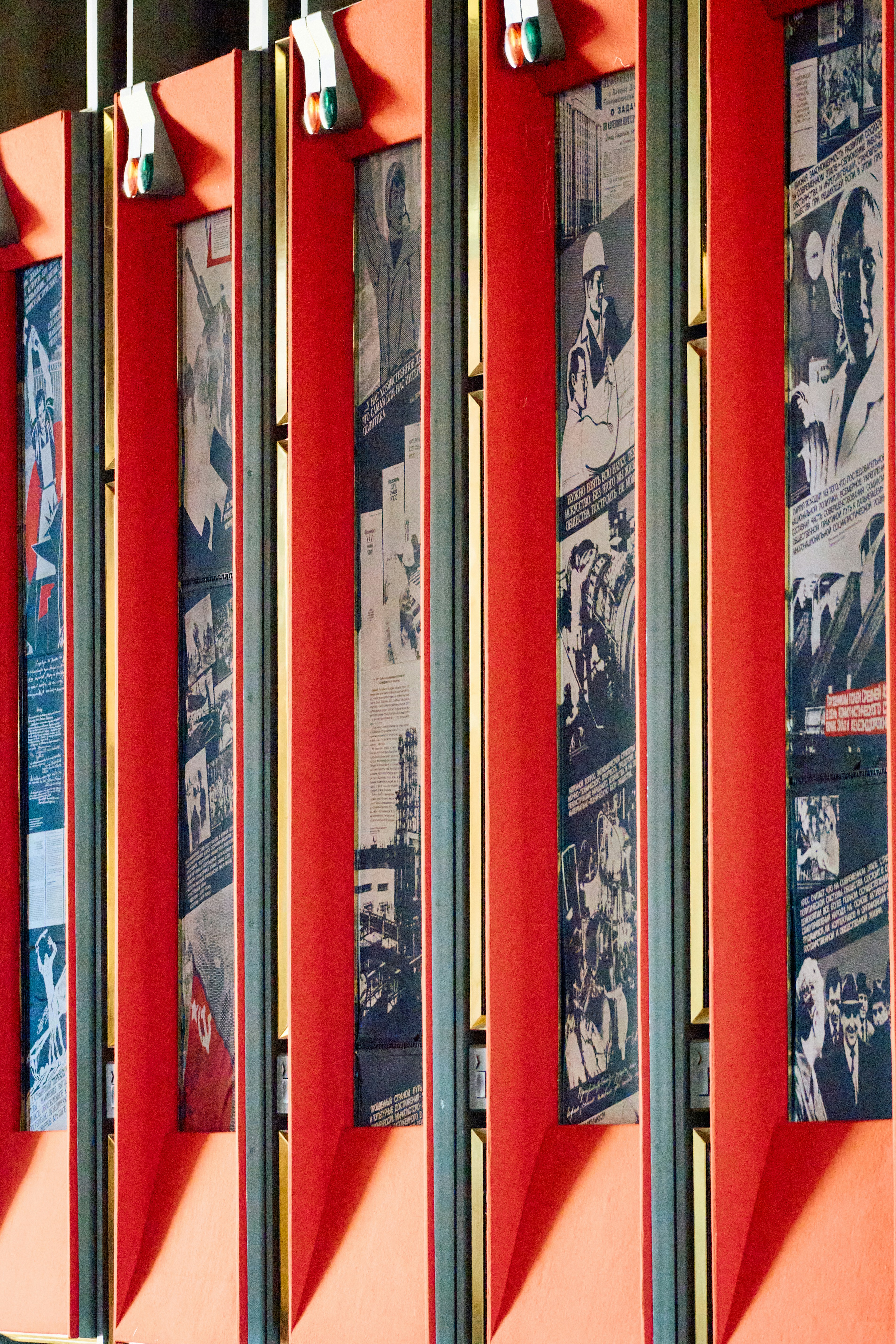 Red columns display historical images and text. photo – Free Human ...