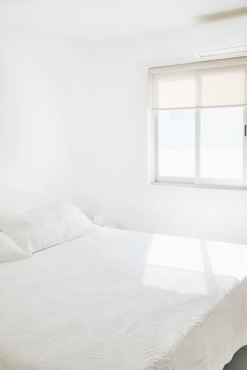 Freshly cleaned bedroom