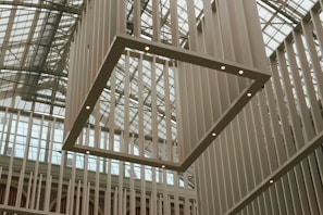 Modern architecture with a focus on geometric design.