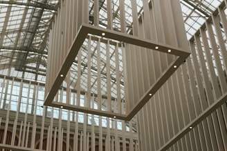 Modern architecture with a focus on geometric design.