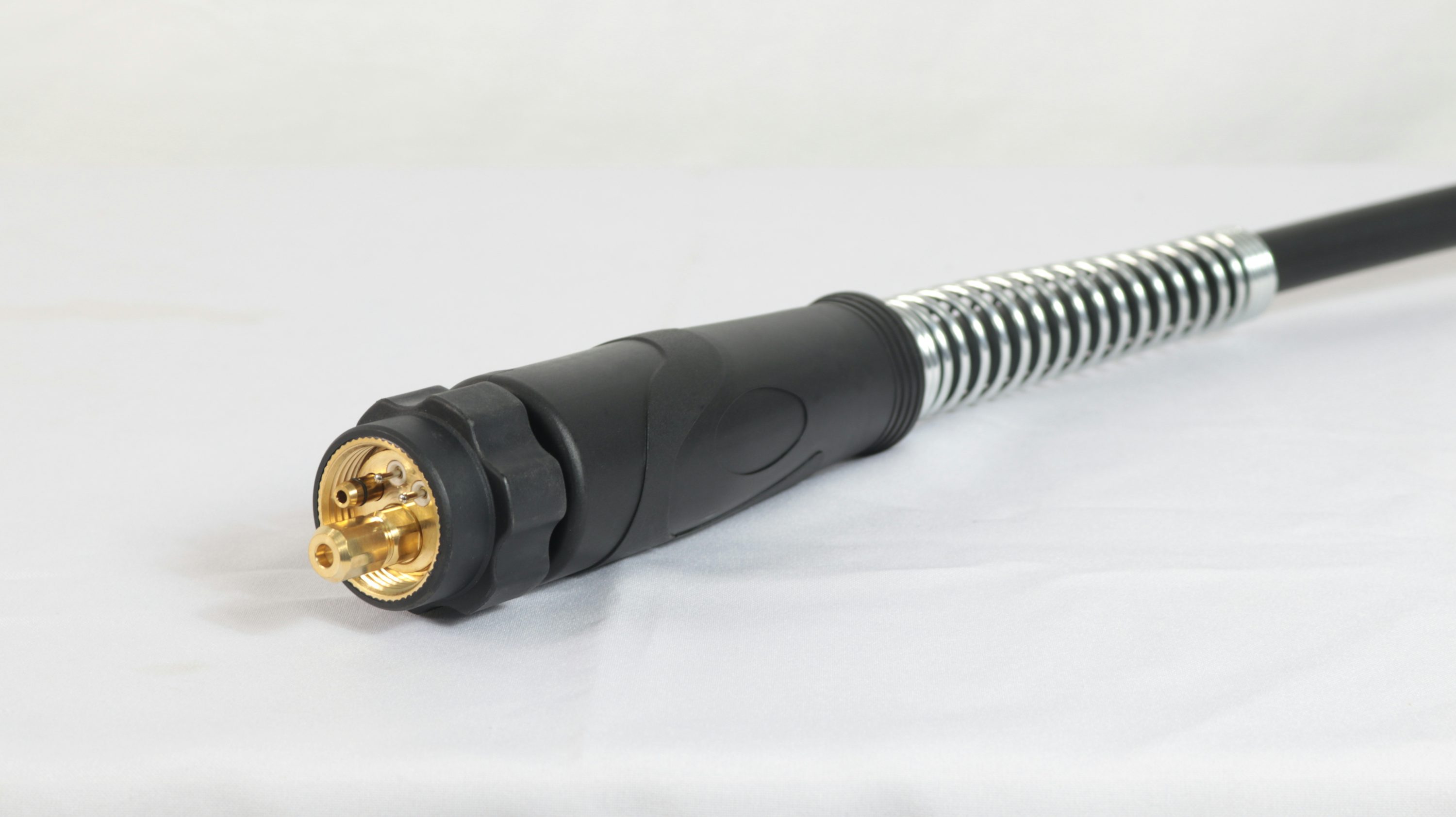 Electrical connector and cable are shown.