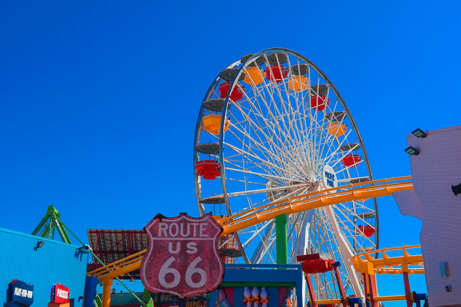 Ferris wheel at Pacific Park on the Santa Monica Pier