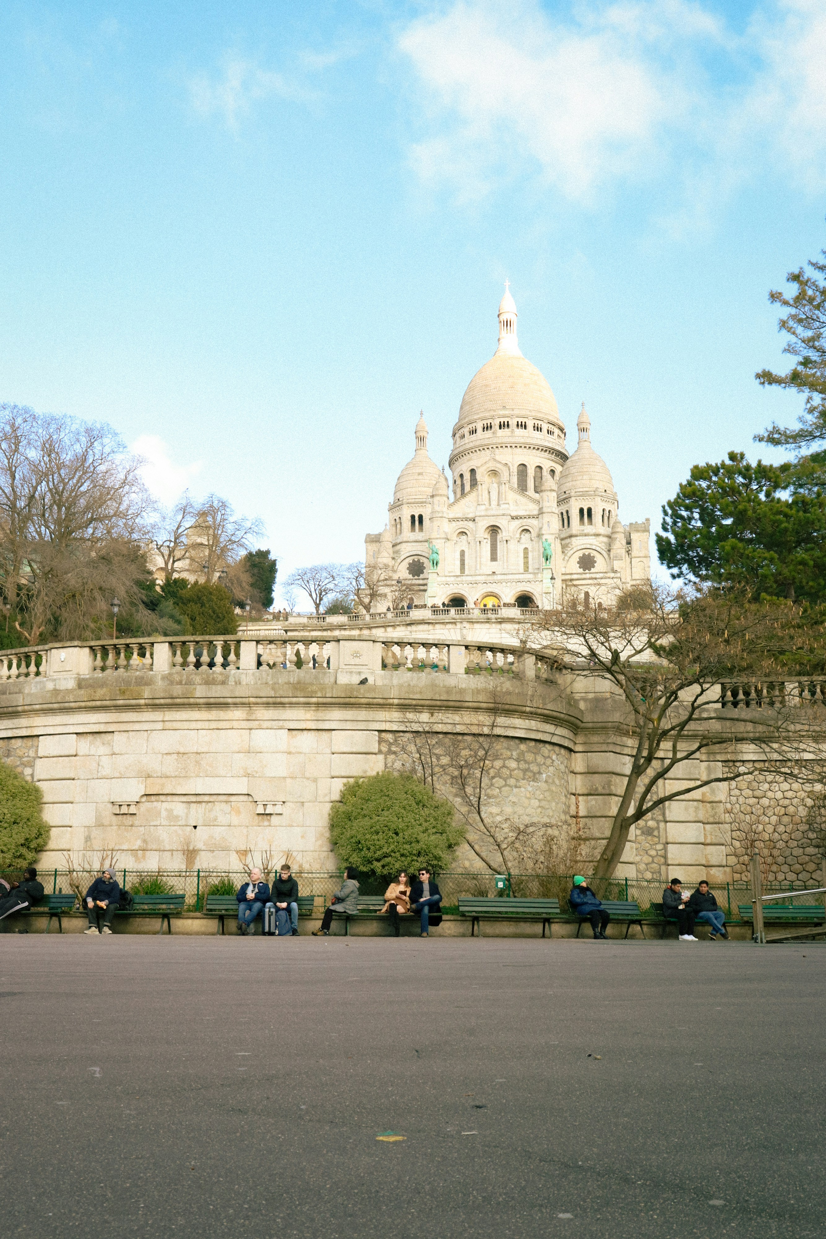The sacré-cœur basilica in paris, france.