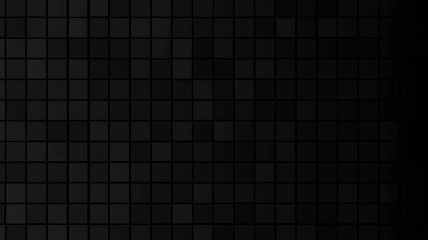 A dark background made of black squares.