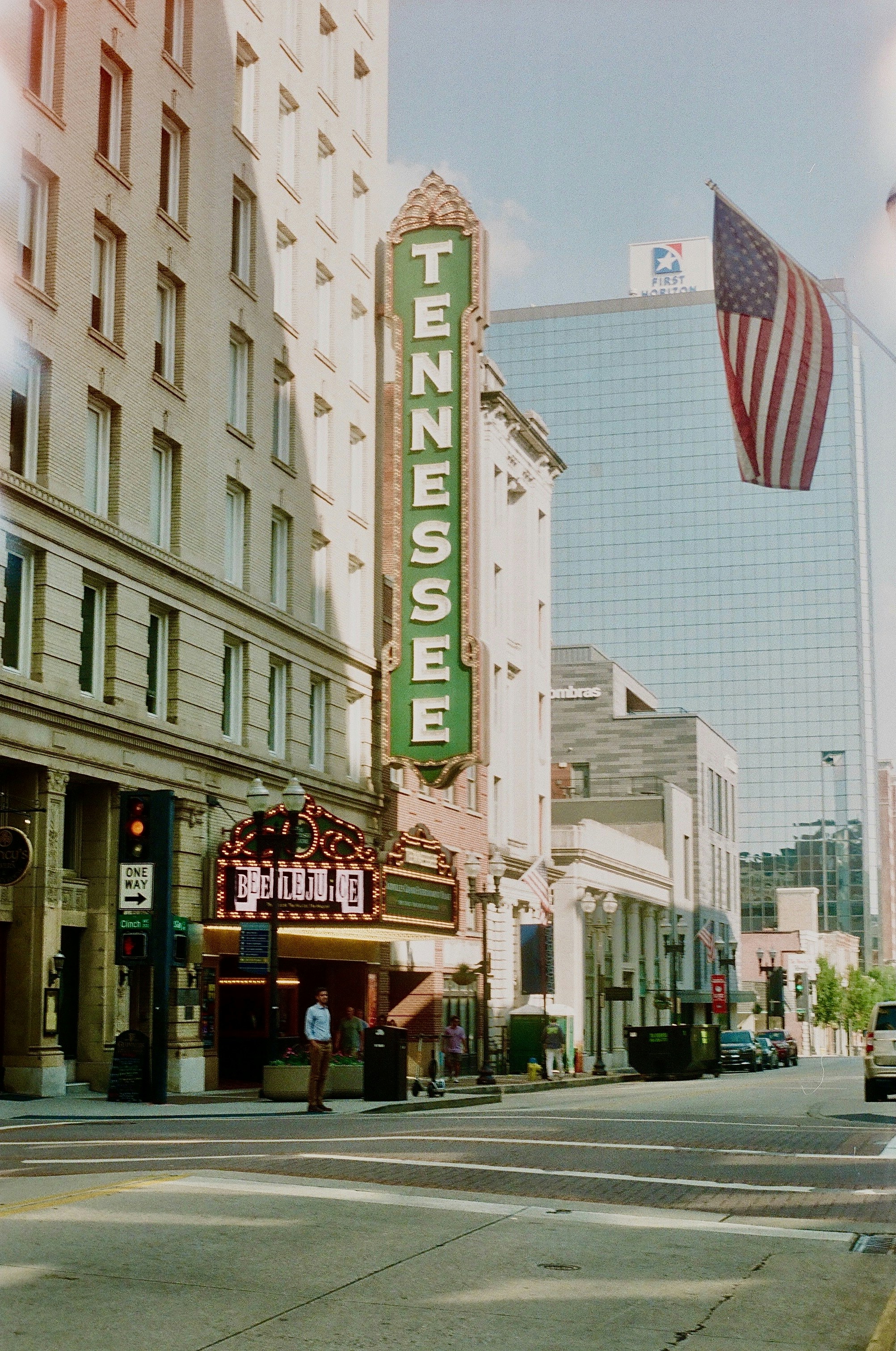 A street view of the tennessee theatre.