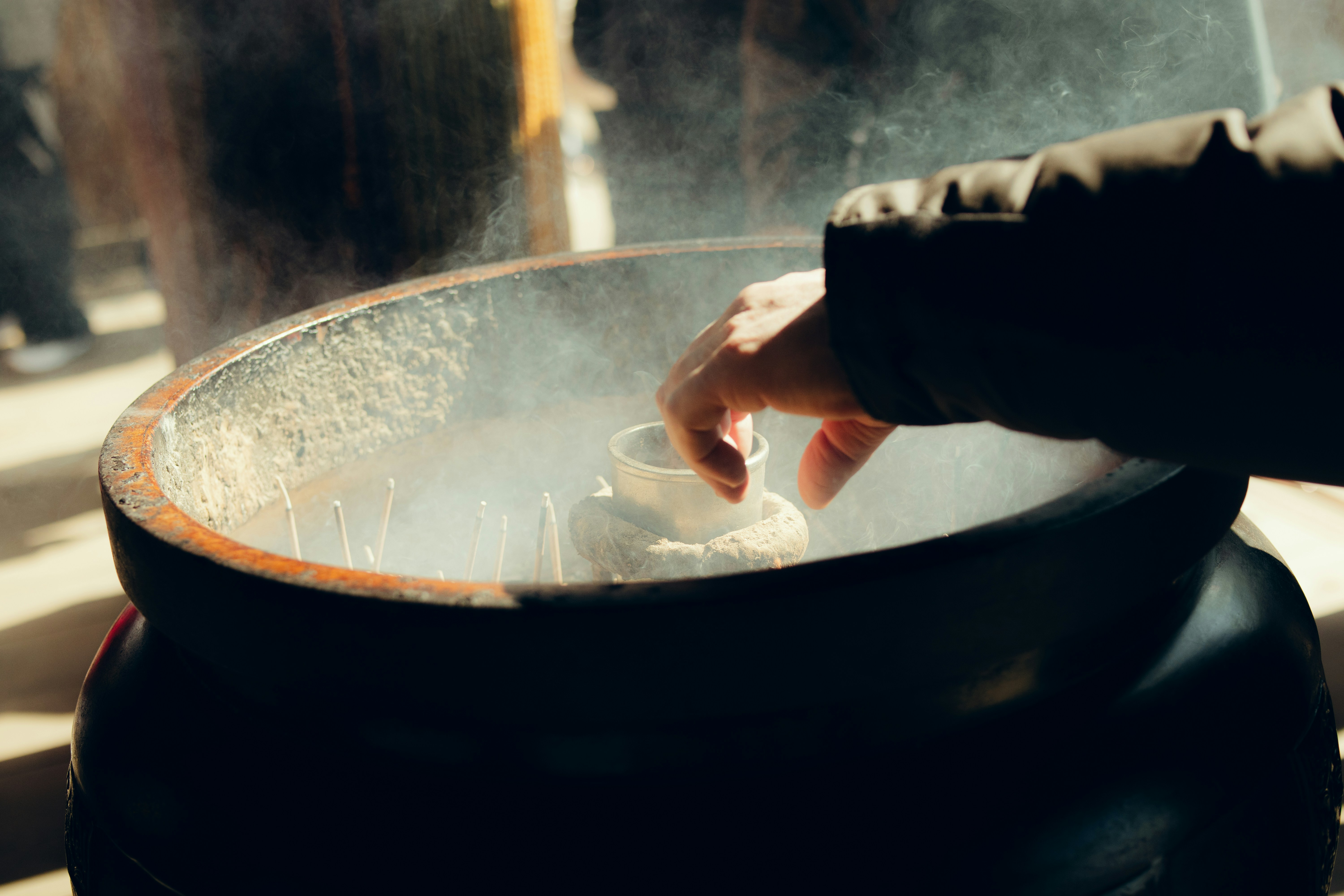 Mixing spices for steak seasoning in a bowl
