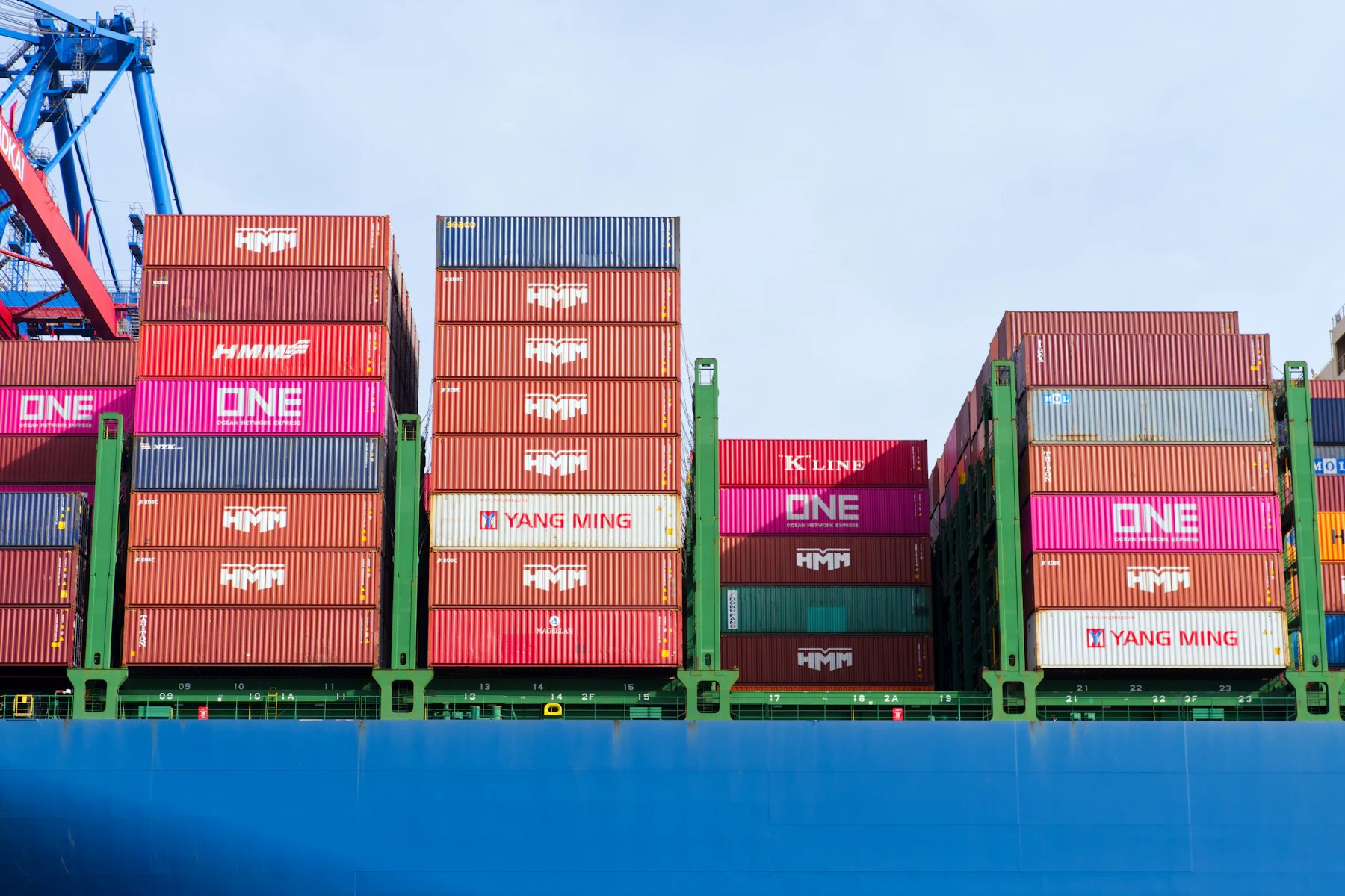 Reefer containers loaded for export