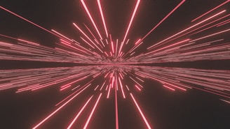 Red light streaks appear to converge.