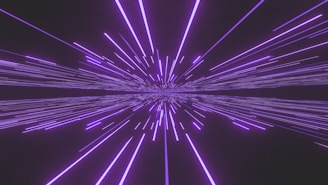 Purple neon lights create a futuristic visual.