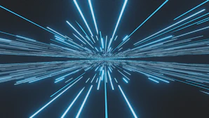Blue lines radiate from a central point.