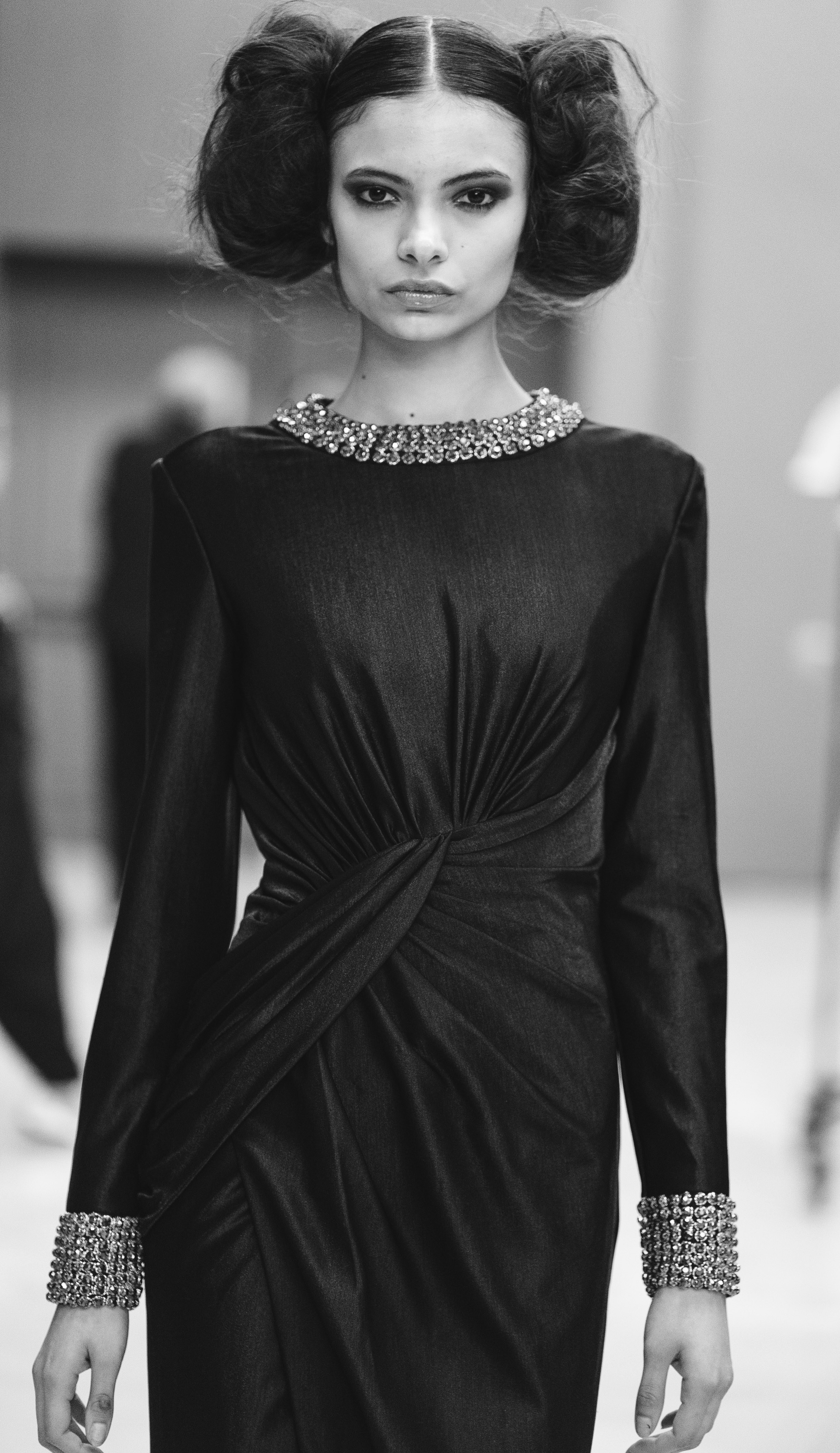 Audrey Hepburn en vestido negro