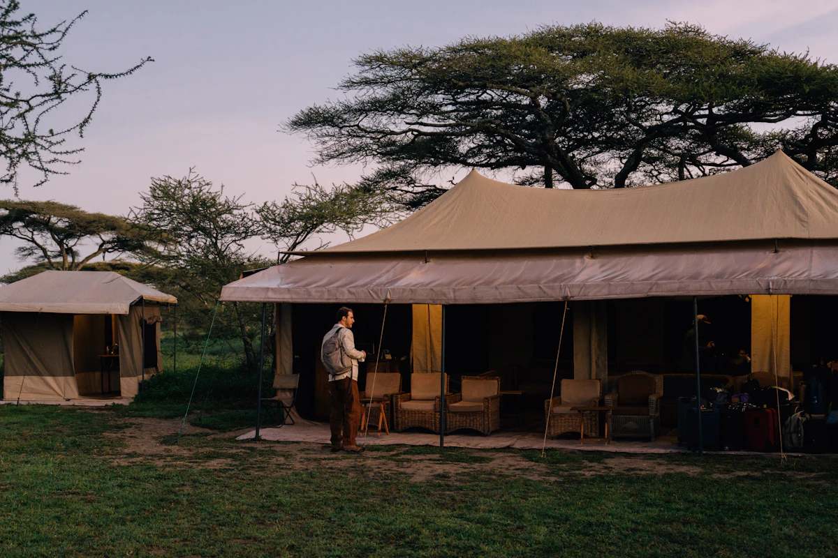 Atmospheric view near Tsavo, illustrative of the setting around Kilaguni Serena Safari Lodge