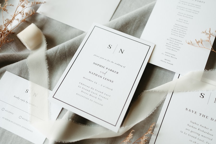 Wedding day-of paper goods — programs and menus by Jade Marie Events stationery Macon GA