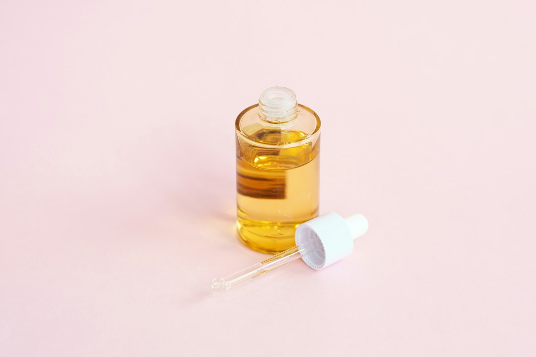 serum droplet closeup