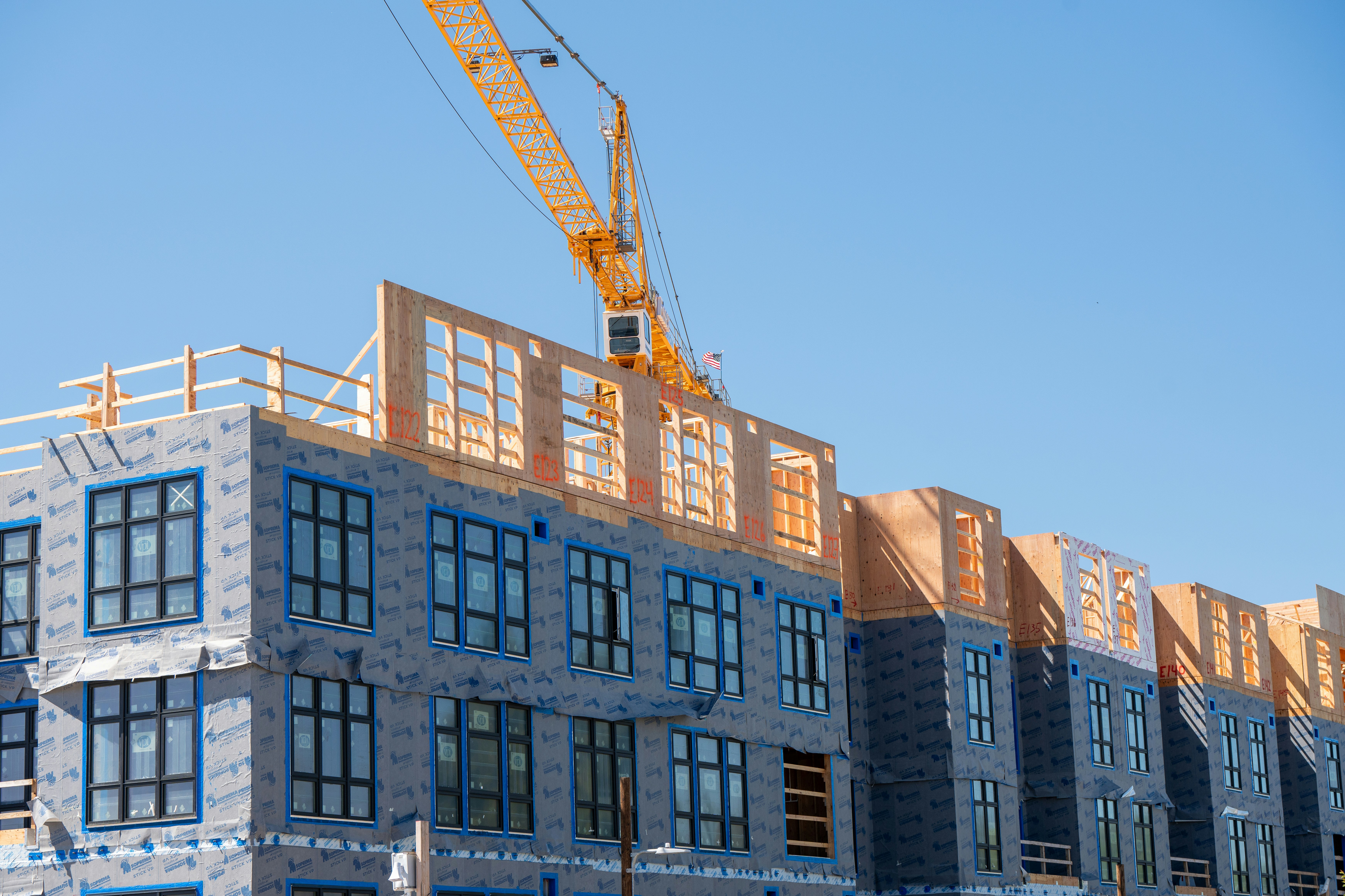 Construction of a building in progress.