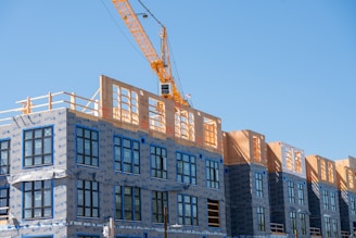 Construction of a building in progress.