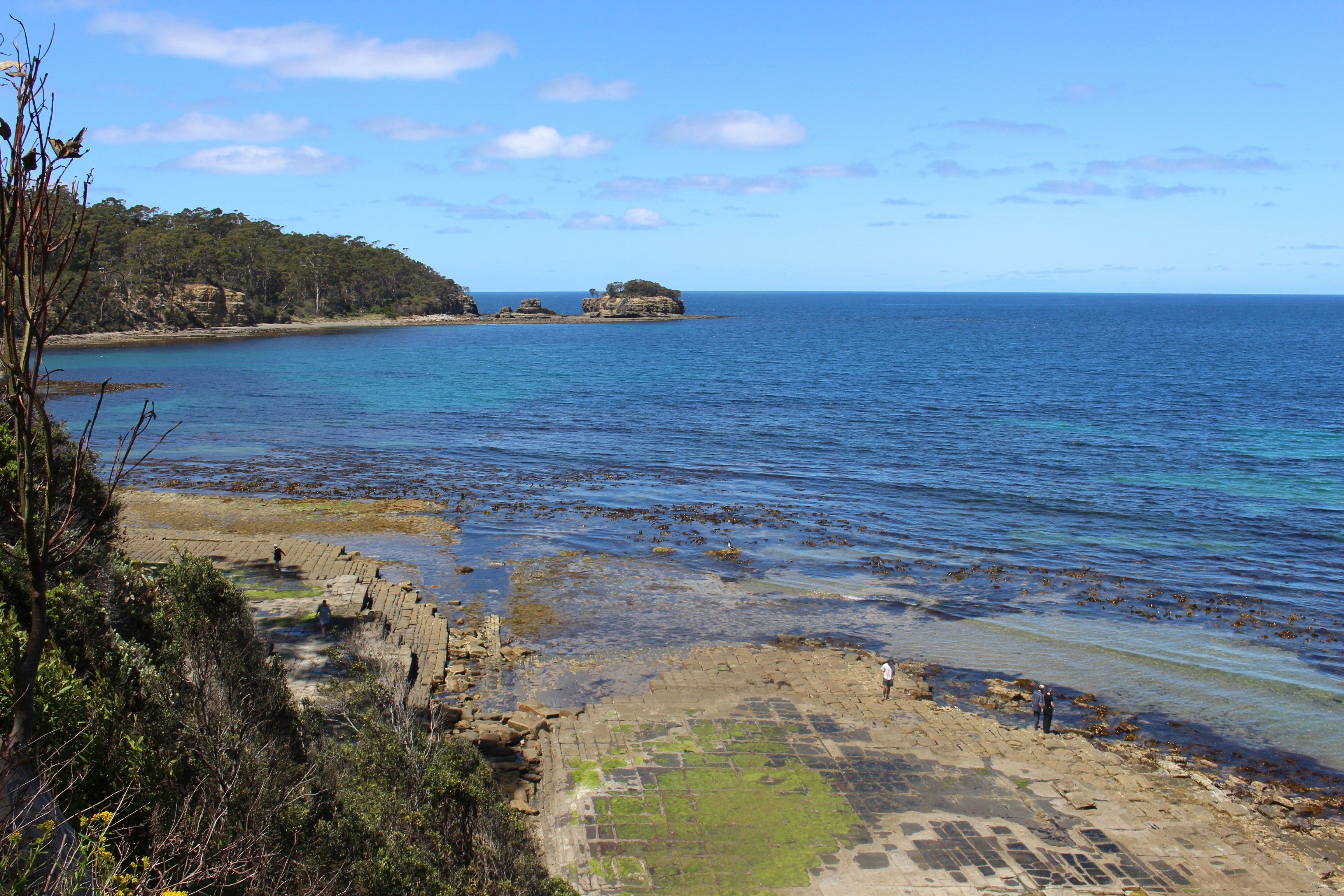 Beautiful view of the coast and ocean.