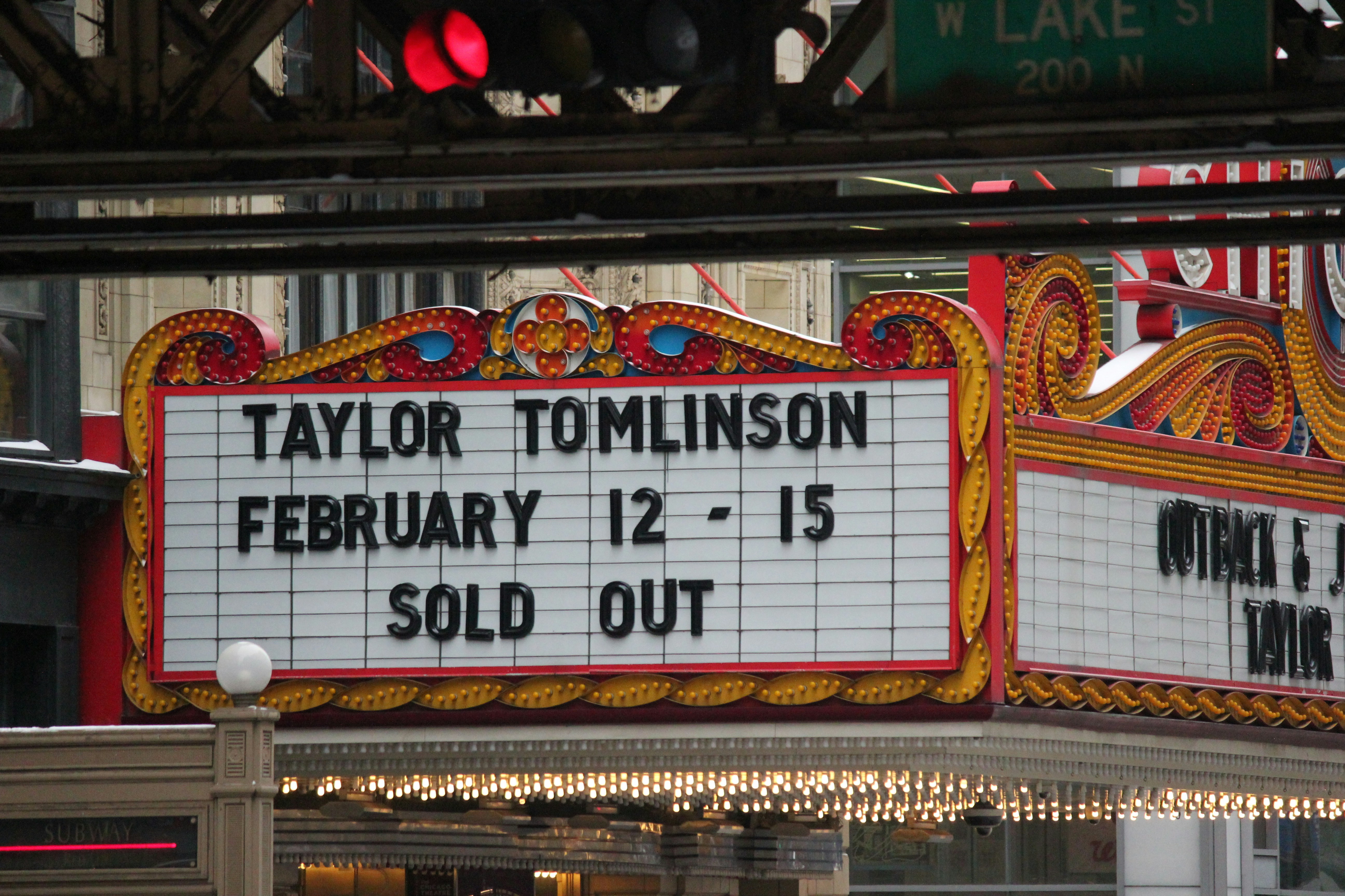 Taylor tomlinson sold out show advertised.