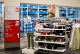 Target store apparel and signage are displayed.