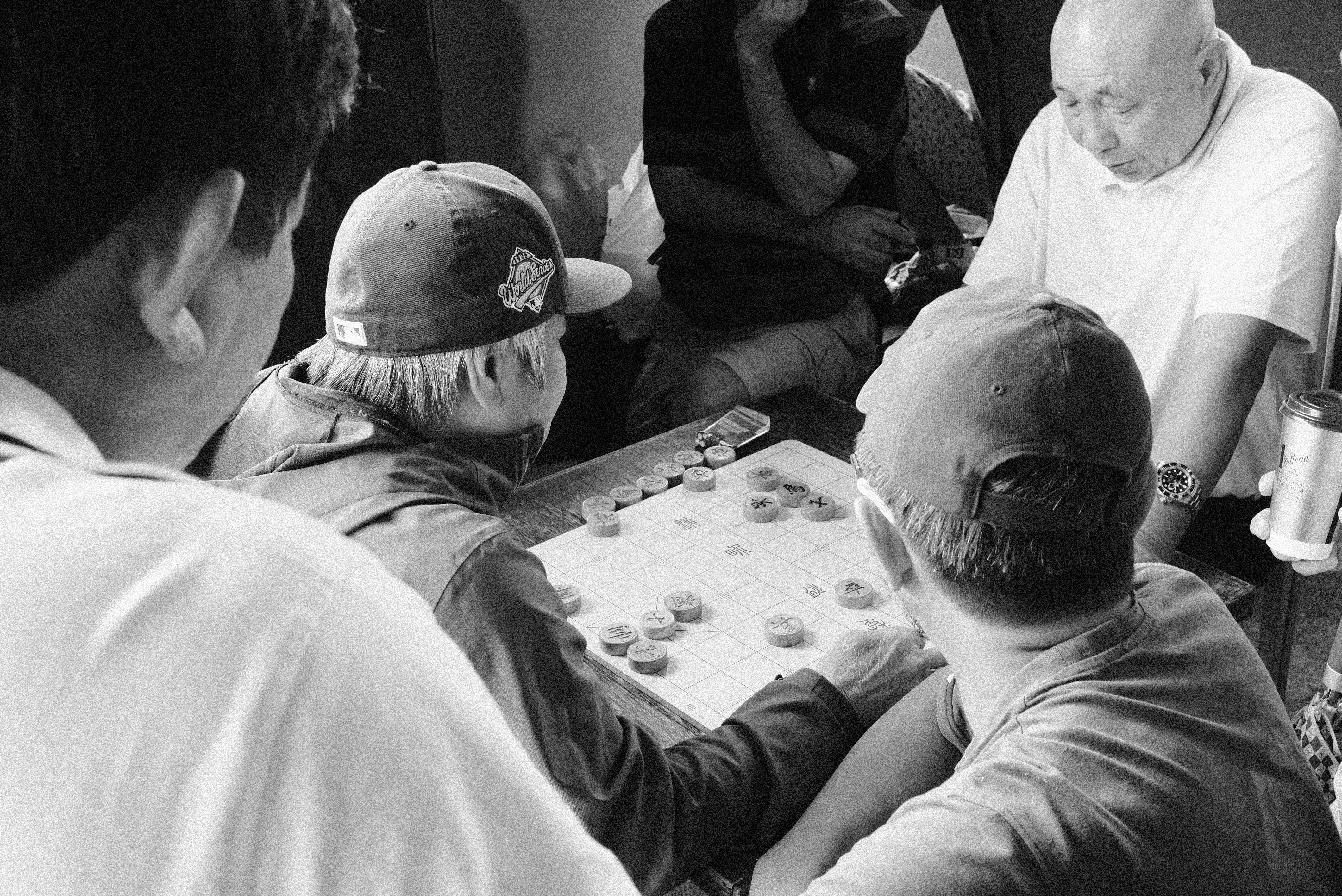 People are playing a board game together.