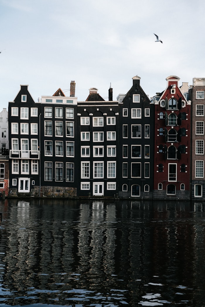 Casas de canal en Ámsterdam