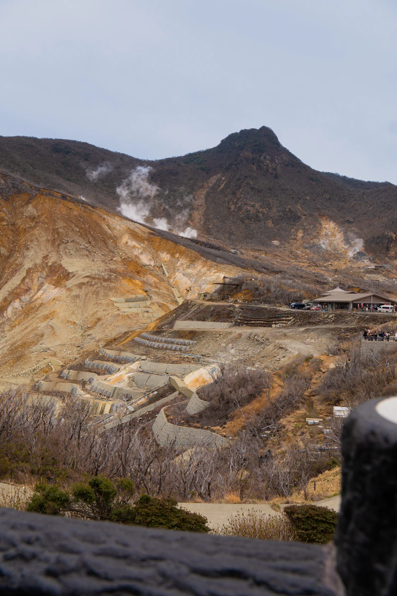 Owakudani volcanic vents in Hakone