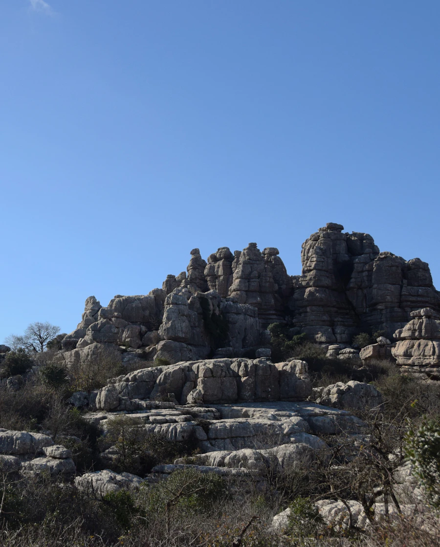 Limestone rocks of El Torcal de Antequera