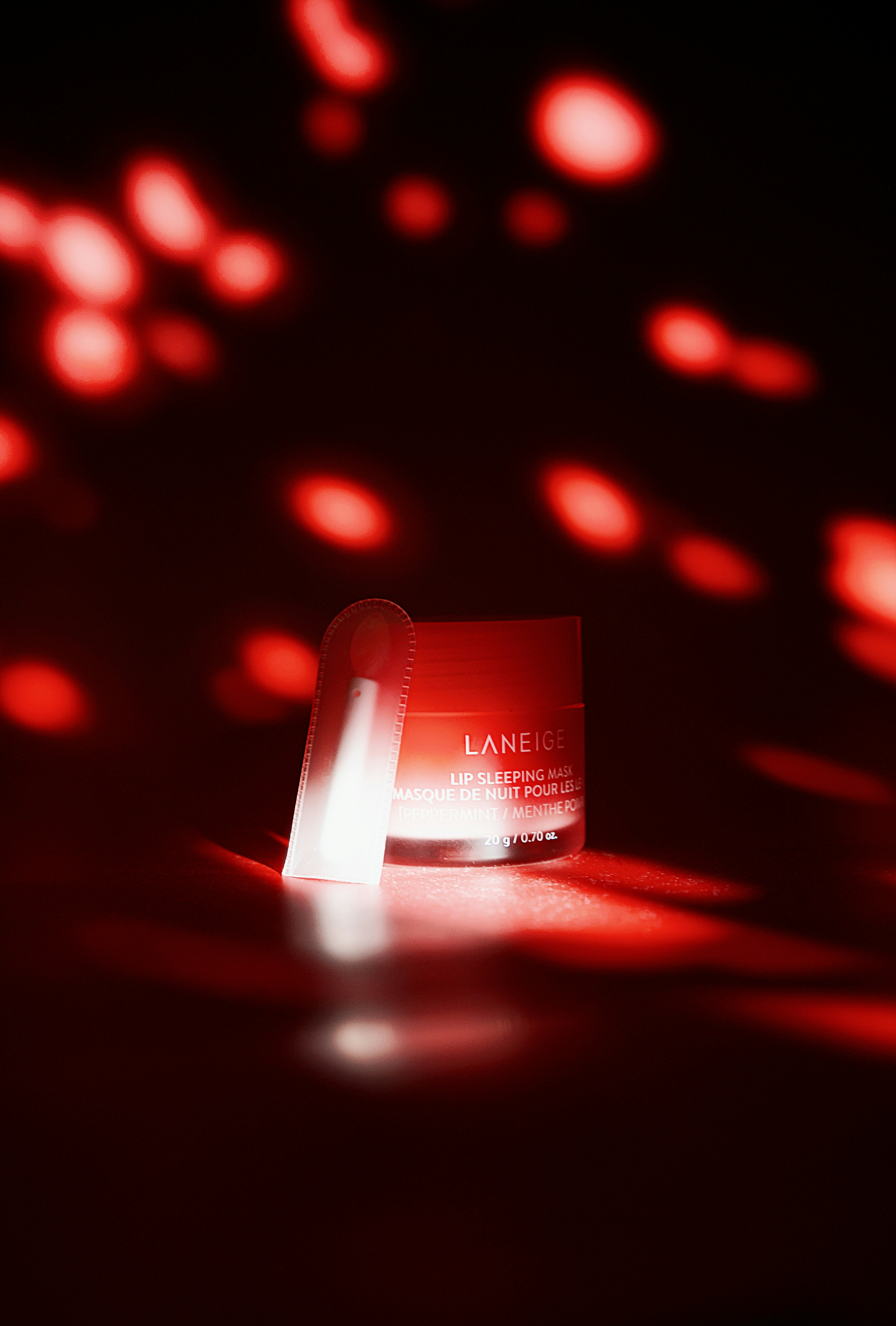 Laneige lip sleeping mask is featured in this image.