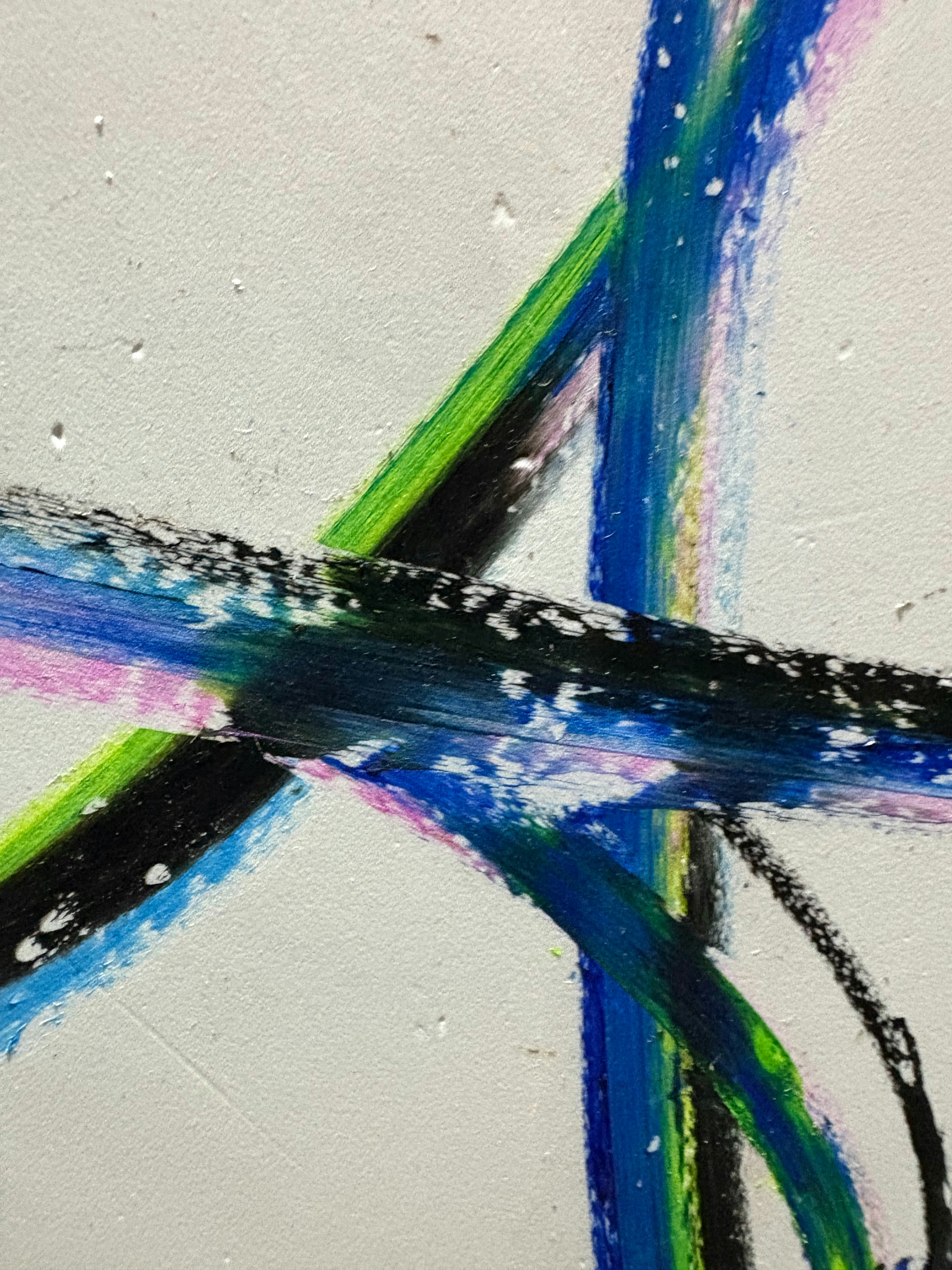 Abstract art with crossed colorful lines. photo – Free Wax Image on ...