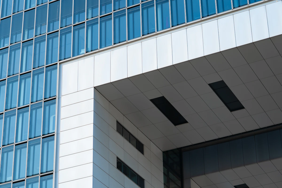 Modern finance office environment