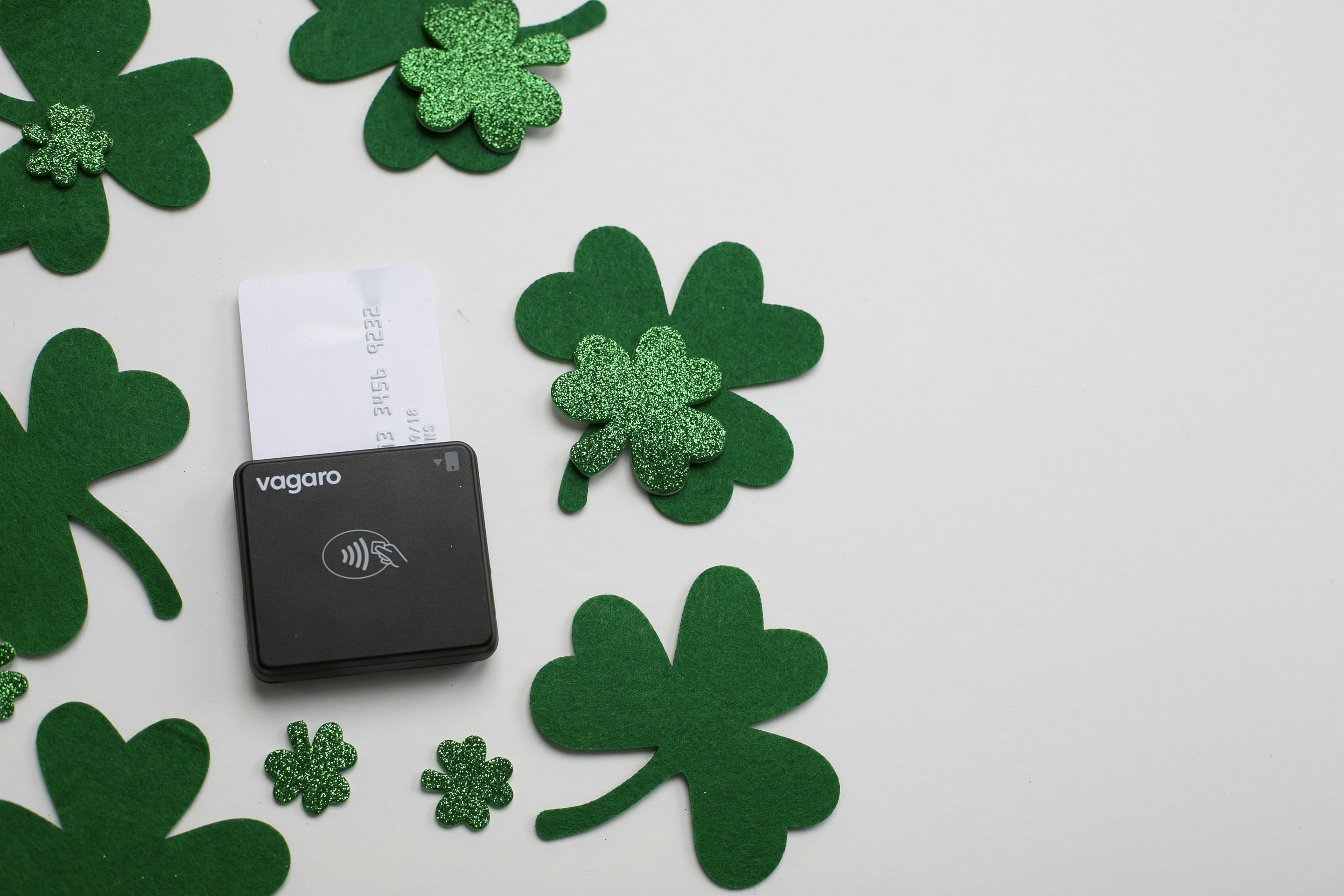 St. patrick's day themed payment processing.