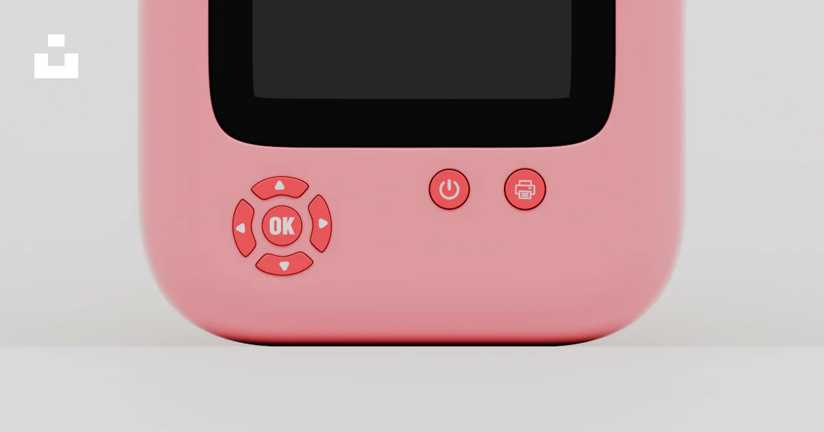 Pink electronic device with a small screen. photo – Free White Image on ...