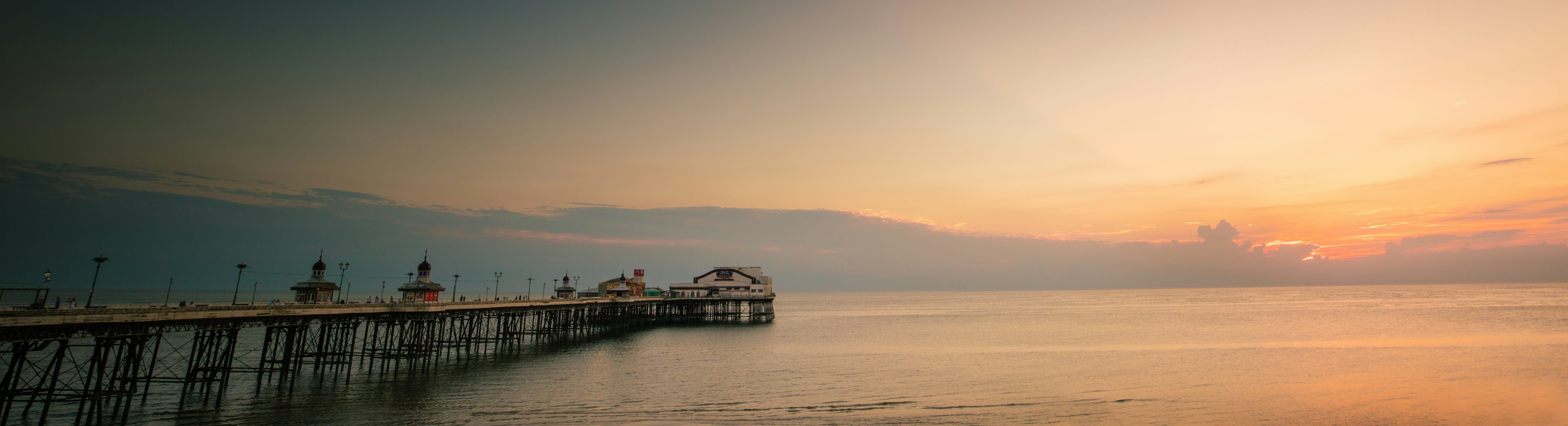 Pier at sunset.