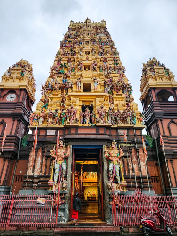 Grand colorful Hindu temple