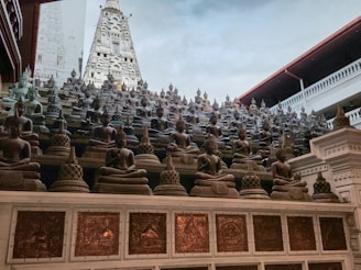 The Curious Traveller: Buddhism in Sri Lanka Many buddha statues are arranged for display. Columbo